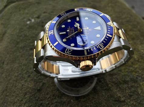 rolex blue gold silbe|rolex submariner blue dial.